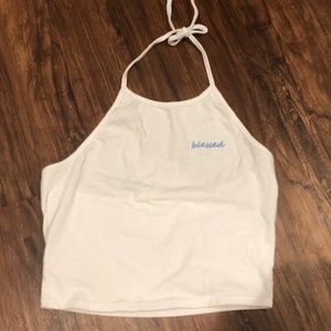 Small LA Hearts Blessed Halter Top